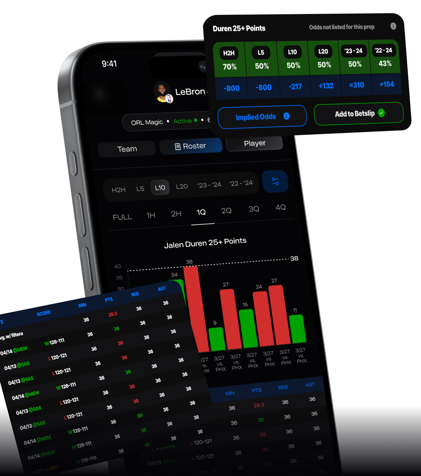 Advanced Stat Visualizations app screenshot